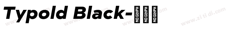 Typold Black字体转换